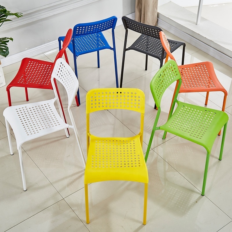 Plastic chair Household modern simple Office Conference training chair Restaurant armchair Computer chair wholesale