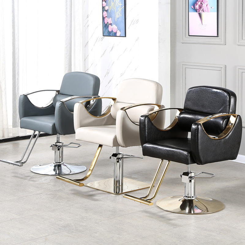 cheap price De Coiffure Meubles Foteuil  Modern Unique design white leather styling Beauty Salon barber Chair