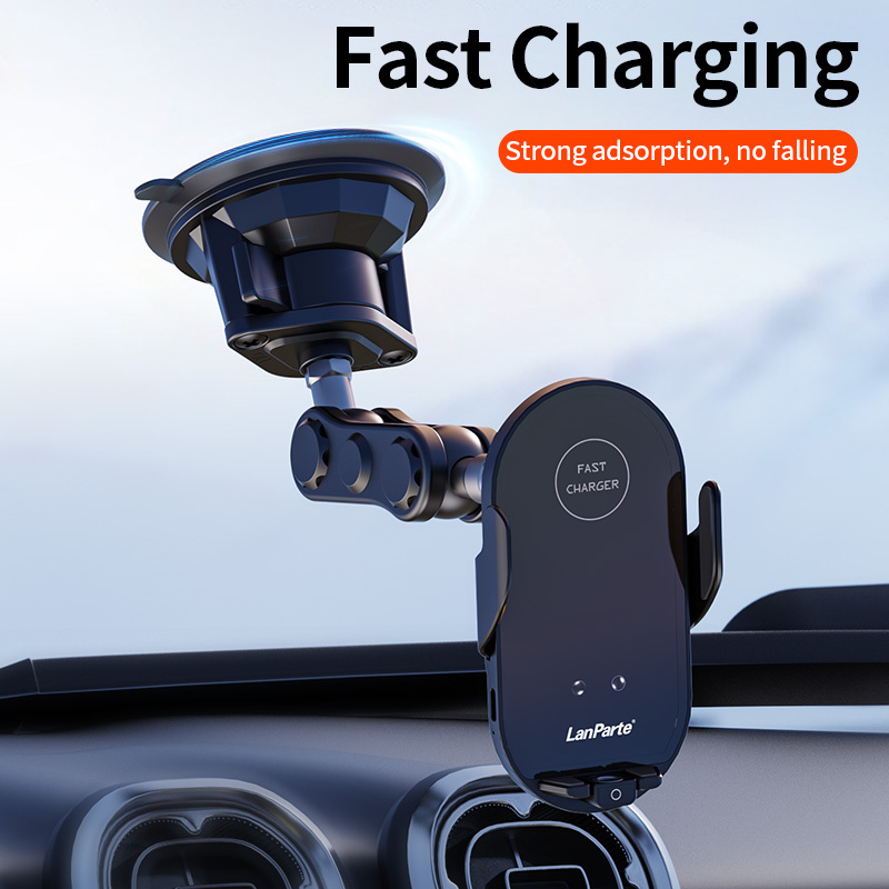 Multifunctional 15W Fast Charging Wireless Car Charger 360 Rotating Suction Cup Air Vent Phone Holder For iPhone 13 14