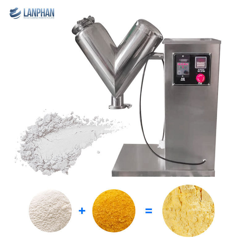 Industrial plastic coating detergent spice mixing machine food powder V type mixer