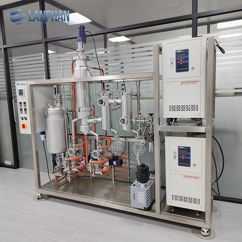 0.1m2 to 5m2 Stainless Steel Wiped Film Molecular Distillation System For Lab