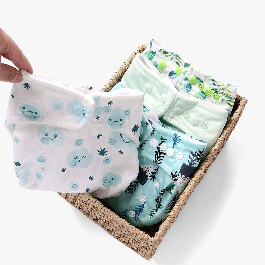 Factory Direct High Quality Washable baby diapers wholesale Waterproof couche bebe en gros Wholesale reusable diapers