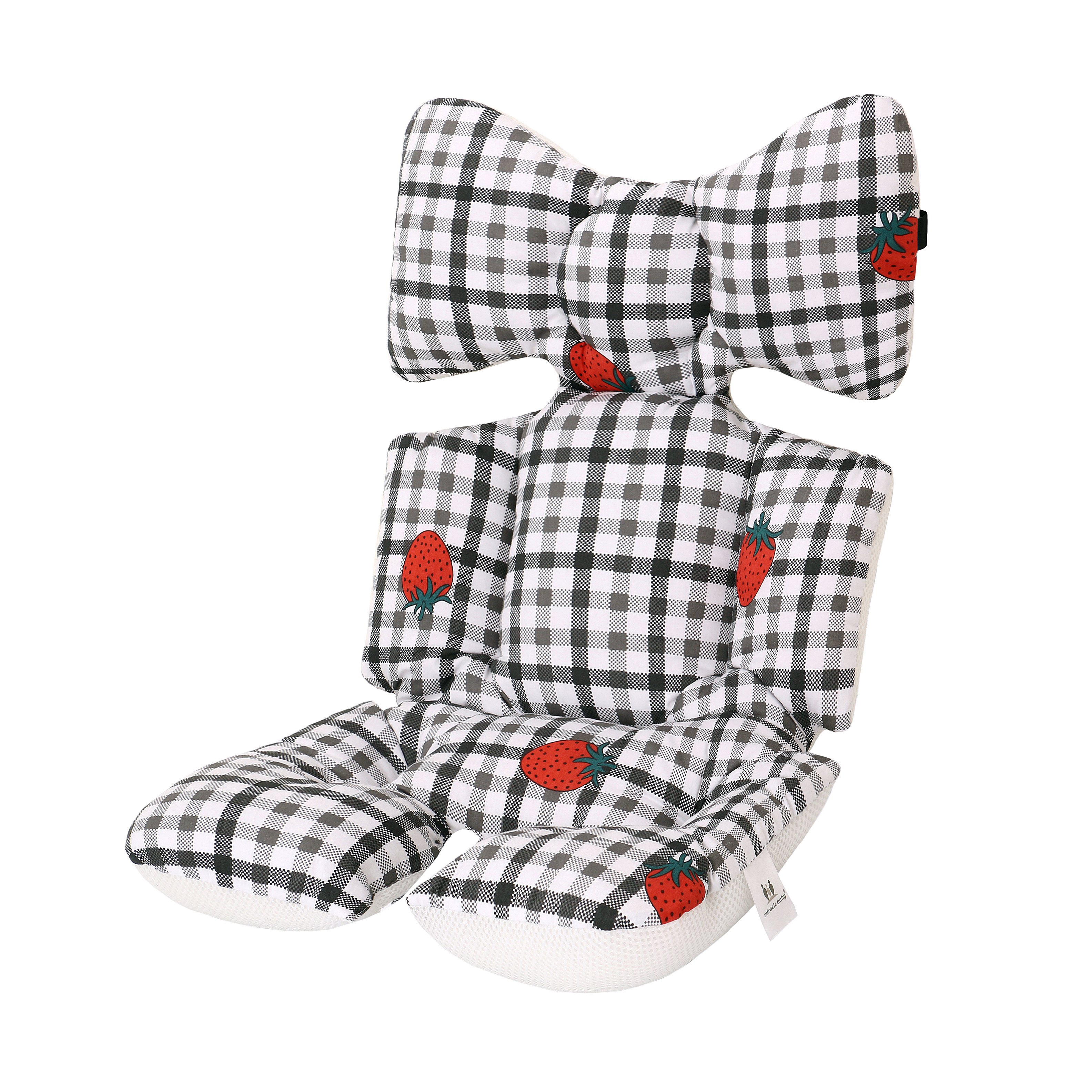 Infant Car Seat Insert Cotton Baby Stroller Liner Head and Body Support Pillow Infant Seat Pad Carseat Neck Support