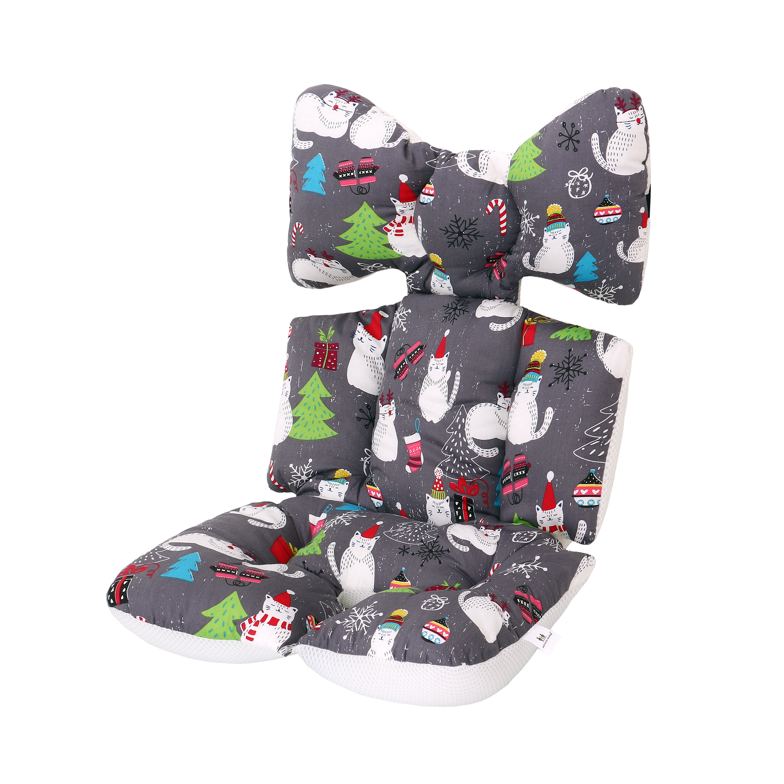 Infant Car Seat Insert Cotton Baby Stroller Liner Head and Body Support Pillow Infant Seat Pad Carseat Neck Support