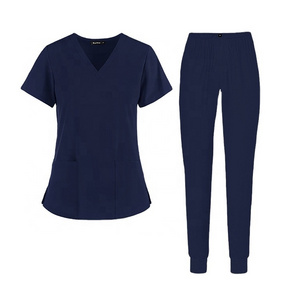 Wholesale Hospital Spandex Nurses Scrubs Sets Uniform Unisex Spa Uniform Custom Scrubs With Logo