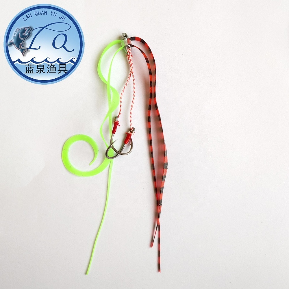 Lanquan fishing lure rubber silicone skirt material, silicone fishing skirts