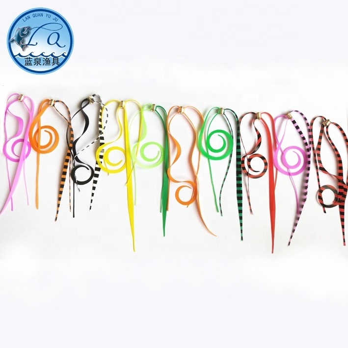 Lanquan fishing lure rubber standard silicone skirt material, silicone fishing skirts