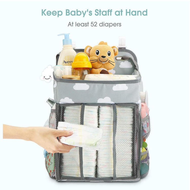 Hanging Baby Diaper Caddy Organizer Storage For Baby Essentials Nursery Diaper Caddy Organizer