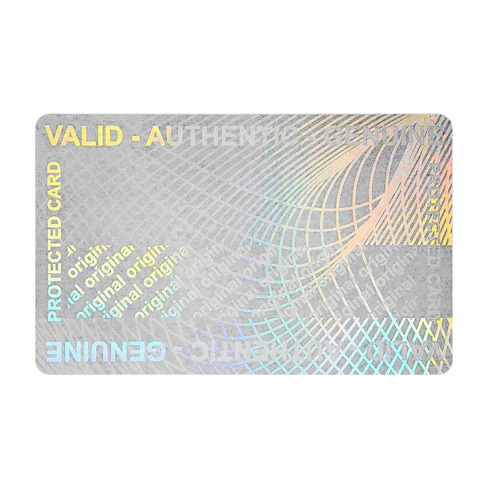 Waterproof PVC 13.56MHz Frequency NFC card with Mifare Classic 1K Chip Hologram sticker