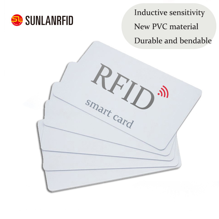 SUNLANRFID Good Quality CR80 125 Khz TK4100 Pvc Access Control Card RFID Smart Card