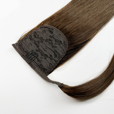 Wholesale Human Hair Extensions Clip In Ponytail Top Quality Wrap Around Ponytail Hair Extensions 100% Human Hair