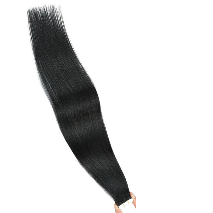 Real human hair #1 color 2.5g/piece 50g/pack 20pieces cheap tape hair extensions price