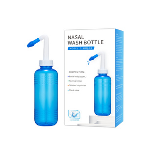 High Quality Portable Nasal Cleaner PP Material 500ml Nasal Wash Bottle with dust cover