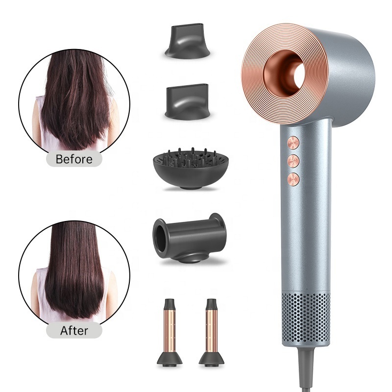 1500w Ultra-light Leafless Ionic Hair Dryer Professional Blower With Negative Ion Low Noise Powerful Fast Dry hair dryer