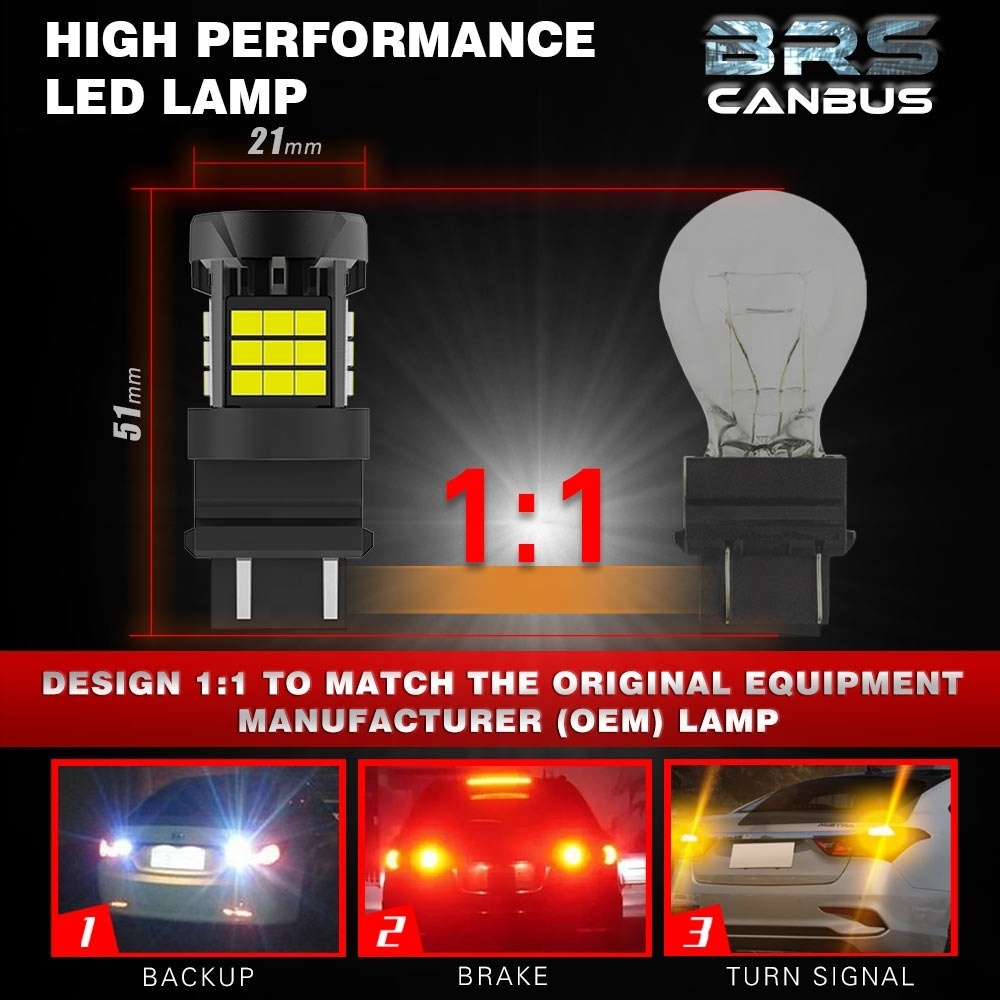 Automotive led bulb BRS 1156 1157 3156 7440 no error canbus interior car led bulb 3000LM 28W backup light turn light