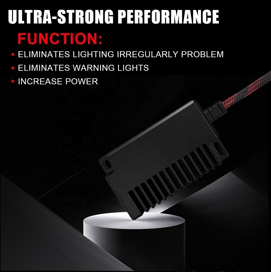 Powerful H1 H3 H4 H7 H11 9005 9006 D1 D2 D3 D4 led headlight car bulb load resistor solve severe flicker dashboard error free