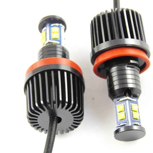 2PCS 80W 6000K LED Angel Eyes Ring Marker Bulbs E92 H8 E39 E60 E90 120W 40W LED Angel Eyes For Cars