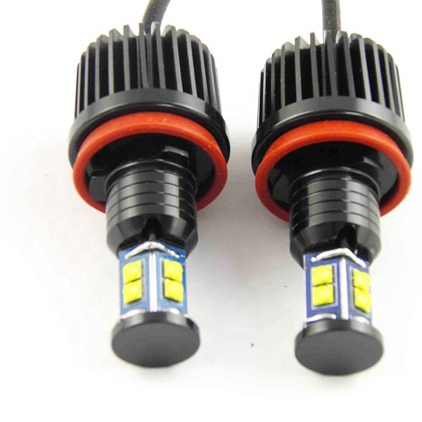 2PCS 80W 6000K LED Angel Eyes Ring Marker Bulbs E92 H8 E39 E60 E90 120W 40W LED Angel Eyes For Cars