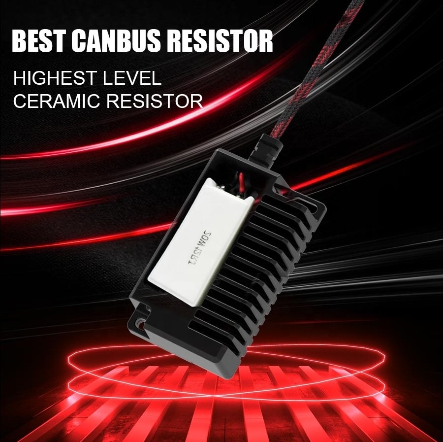 Powerful H1 H3 H4 H7 H11 9005 9006 D1 D2 D3 D4 led headlight car bulb load resistor solve severe flicker dashboard error free