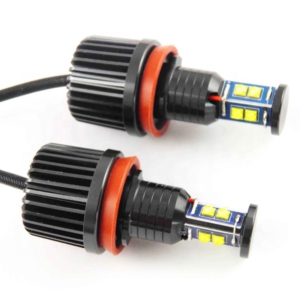 2PCS 80W 6000K LED Angel Eyes Ring Marker Bulbs E92 H8 E39 E60 E90 120W 40W LED Angel Eyes For Cars