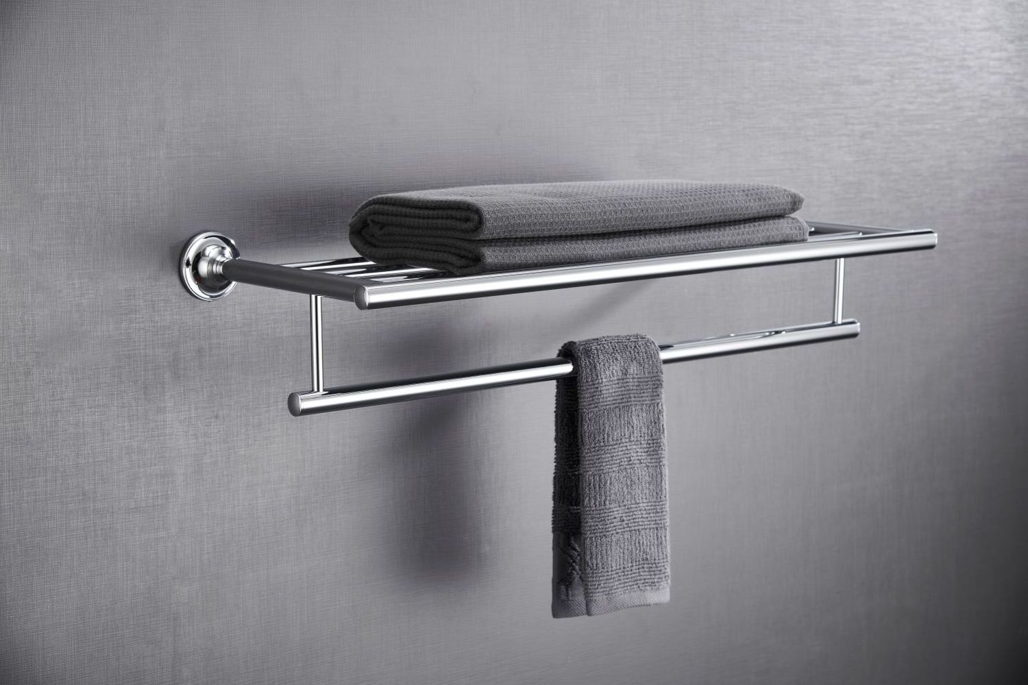 Duxini Modern Style Hotel Home Double Rod Bath Free Standing Towel Rack Bathroom Hardware Storage Rack Towel Racks