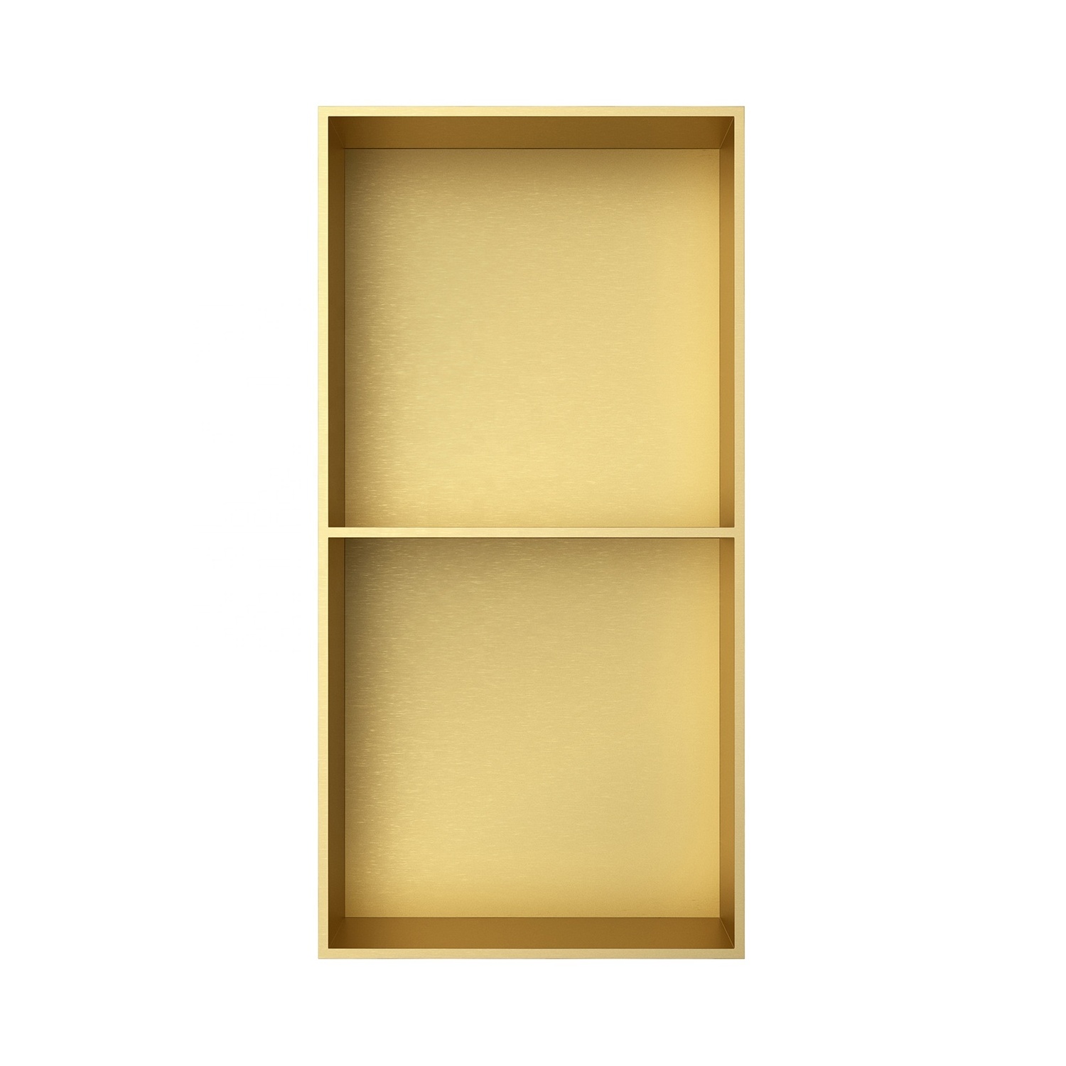 Duxini High Quality Wall  Metal Stainless Steel Gold Bathroom Accessories Double Recessed Insert Shower Niche