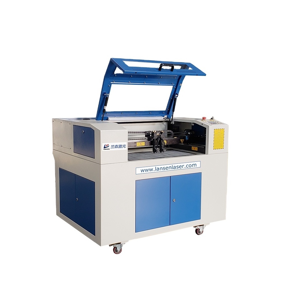 CE dual head Co2 fiber laser cutting machines for acrylic metal copper wood laser cutting engraving marking machine sell