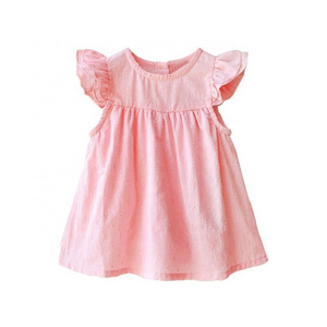 Newborn Baby Girl Clothes Dresses Summer Pink Princess Girls Clothing Sweet Girl's Dress For Birthday Party