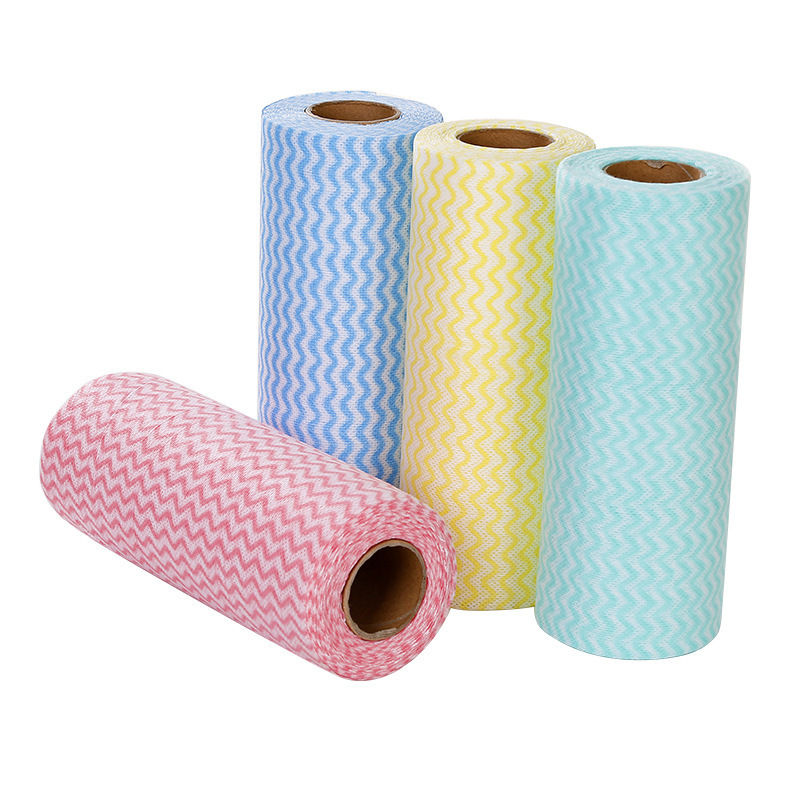 Disposable Spunlace Nonwoven Fabrics Oil Absorbent Kitchen Cleaning Wipes Dish Cleaning Cloth