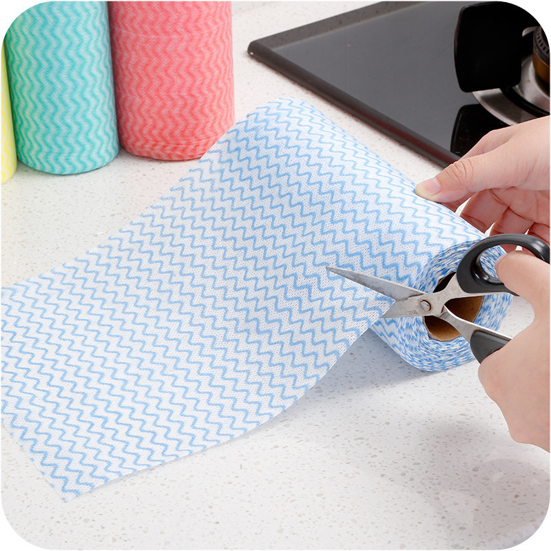 Disposable Spunlace Nonwoven Fabrics Oil Absorbent Kitchen Cleaning Wipes Dish Cleaning Cloth