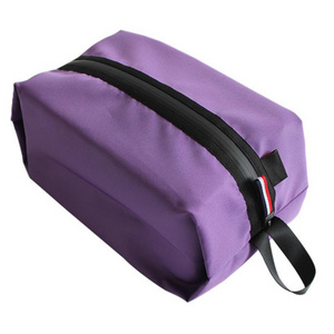 Custom New Fashion Travel Shoe Polyester Oxford Fabric Portable Zipper Organizer Dust Travel Storage Shoe Bag