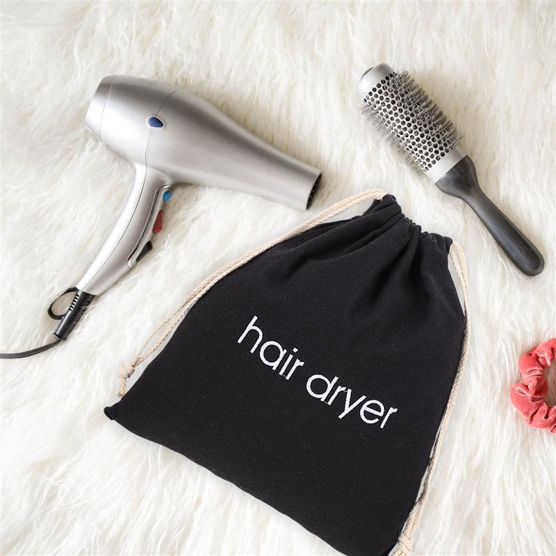 Hair Dryer Travel Bag Storage Cotton Hair Dryer Dust Bags with Custom Logo