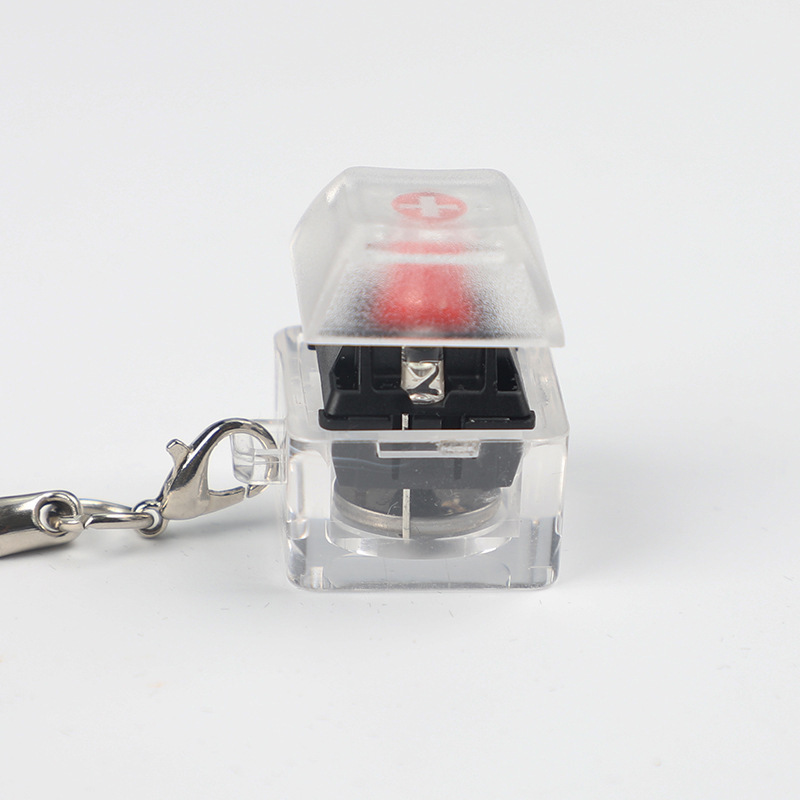 Clear plastic In stock Key ring switch axis tester with one pc keycap for cherry kailh outemu Gateron switches