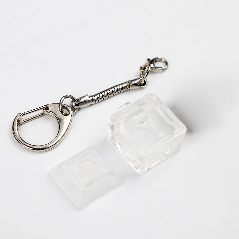 Clear plastic In stock Key ring switch axis tester with one pc keycap for cherry kailh outemu Gateron switches