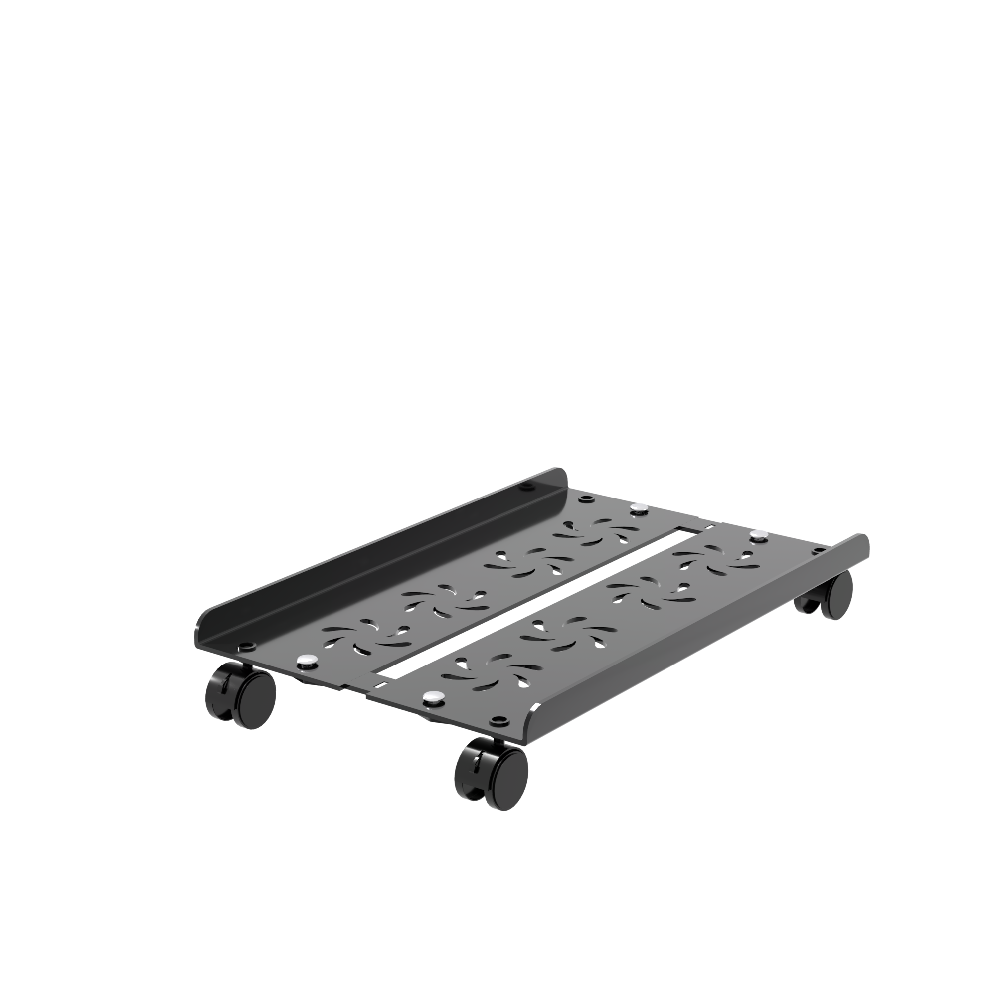 High Quality Computer Tray Thickened Dynamics Lightweight Wheeled Trolley Computer Stand