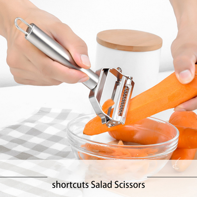 Stainless Steel Kitchen Tool Carrot Potato Peeler Corn Cob Stripper Grater Multifunctional Vegetable Fruit Peeler