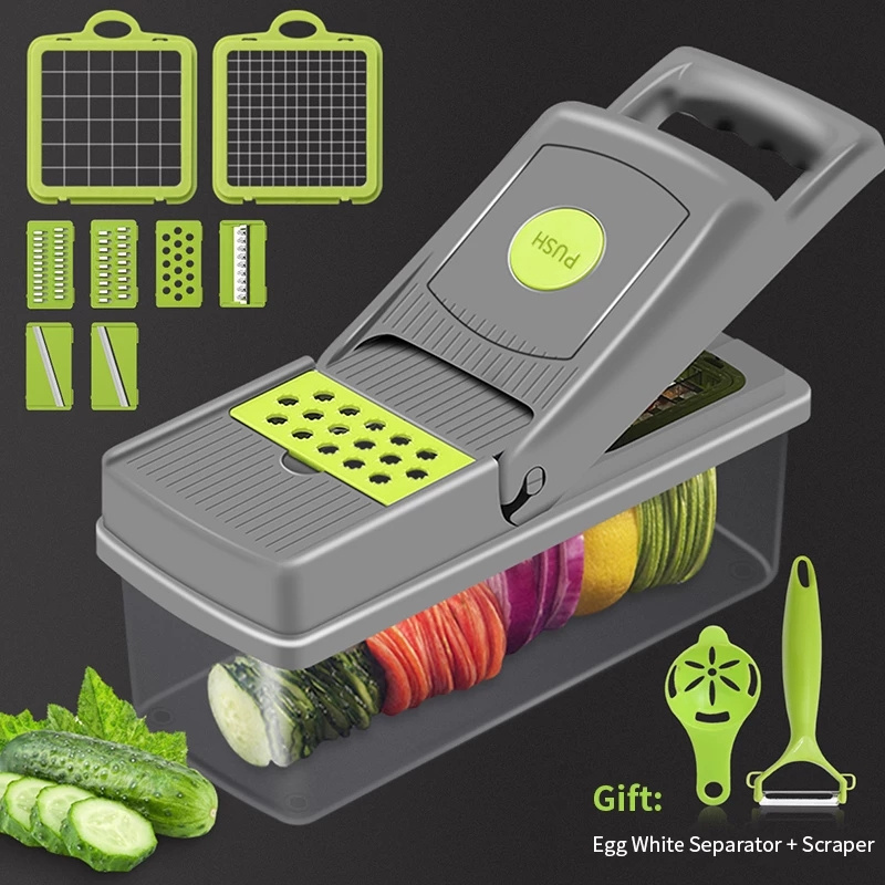 Vegetable Chopper Multi Function Food Cutter Kitchen Vegetable Slicer Dicer Cutter Veggie Chopper