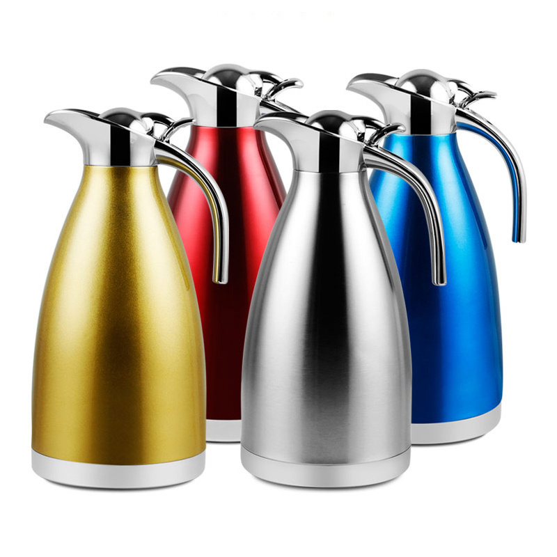 304 Stainless Steel Thermal Carafe Double Walled Vacuum Insulation Thermos Carafe With Lid