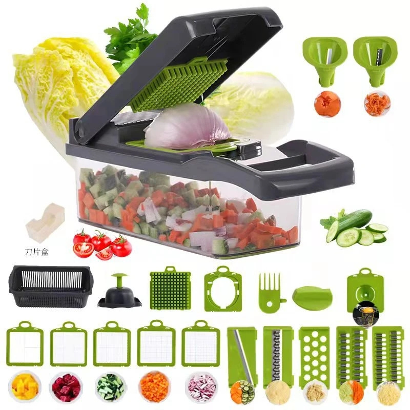 Factory Wholesale 22 in 1 Multi-functional Food Cutter Kitchen Vegetable Slicer Dicer Cutter Veggie Chopper