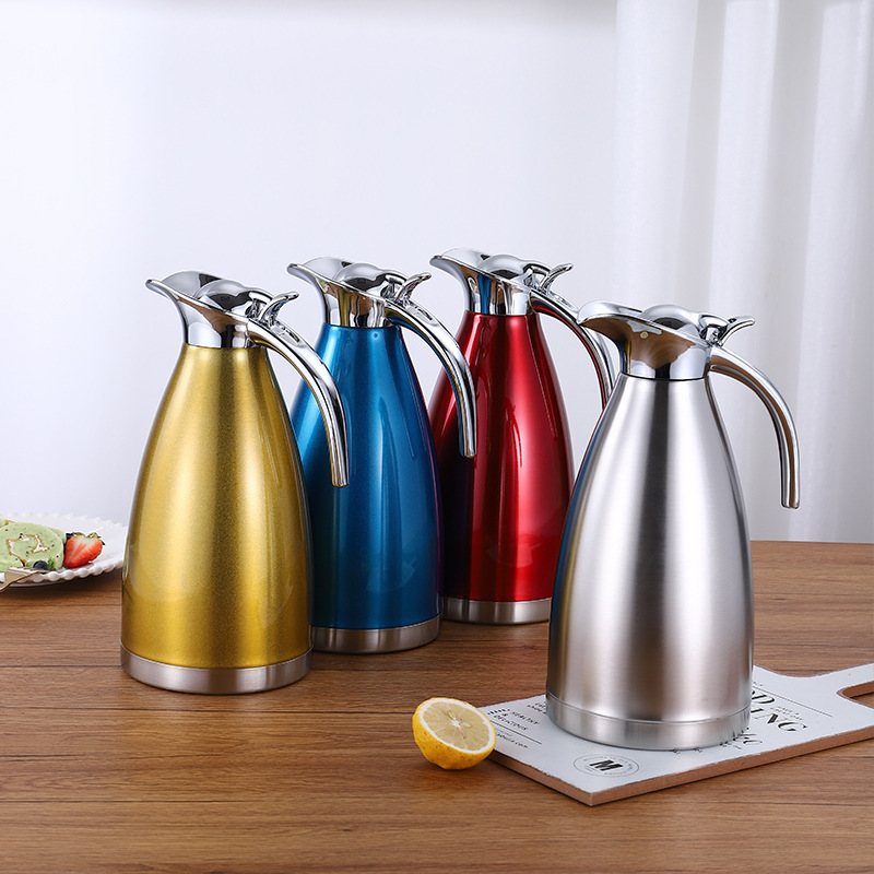 304 Stainless Steel Thermal Carafe Double Walled Vacuum Insulation Thermos Carafe With Lid