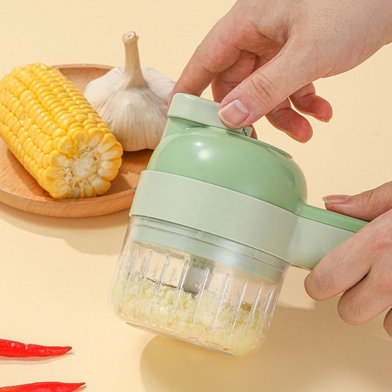 Multifunction Food Chopper Slicer Electric Vegetable Cutter Masher Wireless Garlic Crusher Grinder Kitchen Gadgets