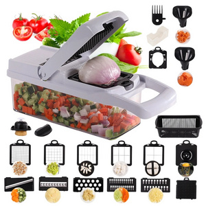 Factory Wholesale 22 in 1 Multi-functional Food Cutter Kitchen Vegetable Slicer Dicer Cutter Veggie Chopper