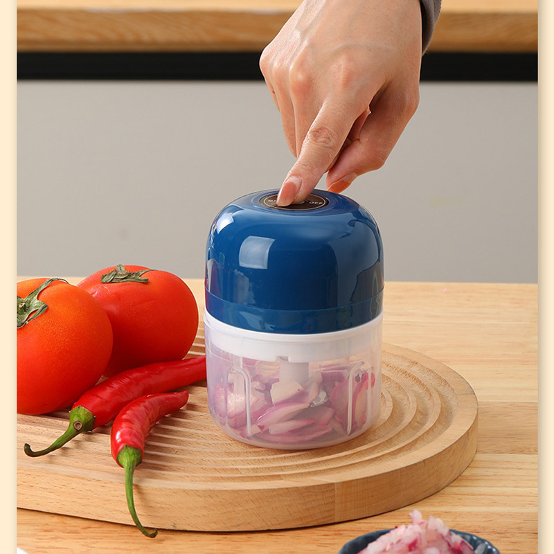 2023 New Electric Mini Garlic Chopper, Portable Food Processor, Vegetable Chopper Onion Mincer USA Kitchen Accessories gadgets