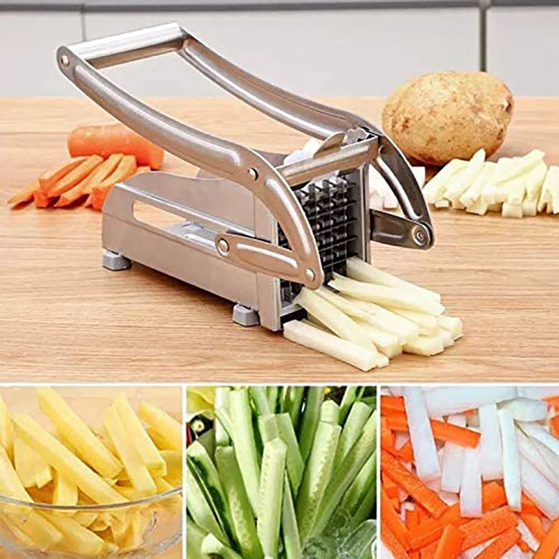 Manual Potato Cutter Chip of Stainless Steel Maker Meat Chopper French Fries Slicer Potato Cutting Machine Kitchen tools