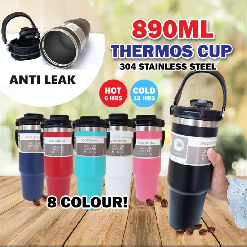 New 2024 Tumbler Stainless Steel 304 Insulated Water Bottles Thermal Coffee Car Cup Cold Hot Mugs Vacuum Flask Mug cups for kids