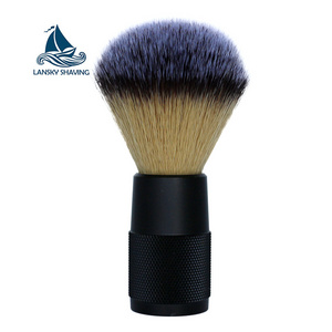 Your logo private label 20mm knots synthetic hair metal handle shaving brush for men personal care