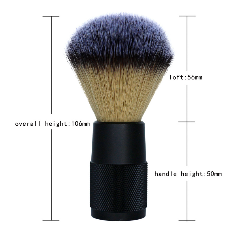 Your logo private label 20mm knots synthetic hair metal handle shaving brush for men personal care