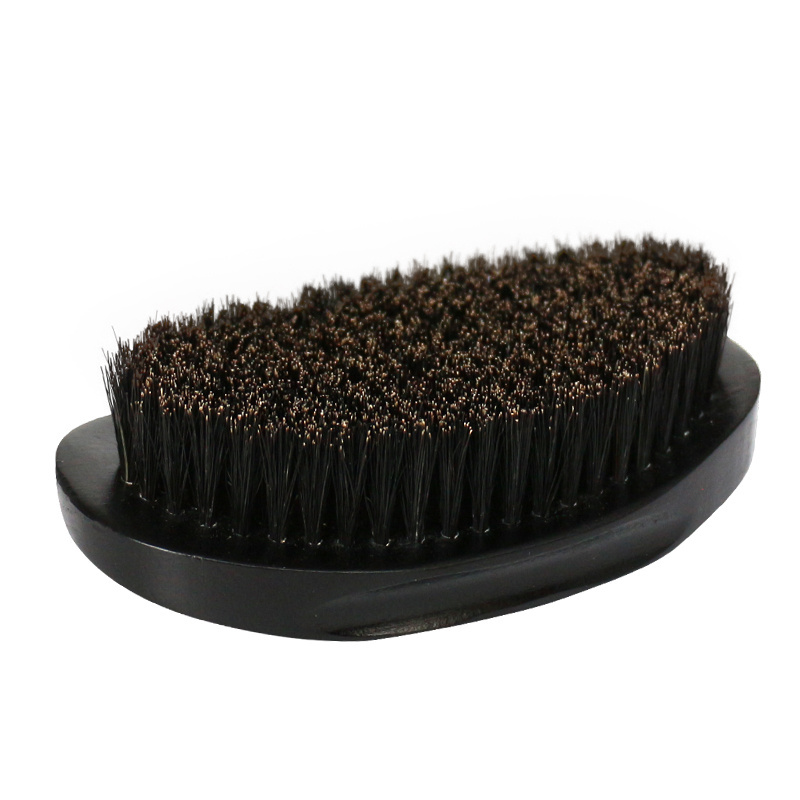 wholesale eco-friendly curve wooden barber facial cleaning sisal synthetic shaving beard brush