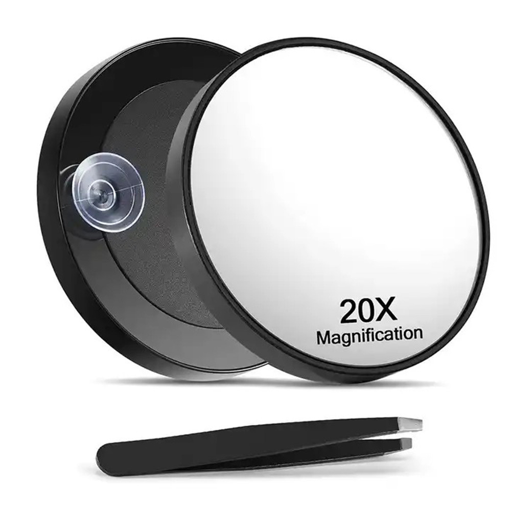 10X 20X 30X Magnification Mini Glass Makeup Portable Practical Suction Cup Magnifying Beauty Mirror