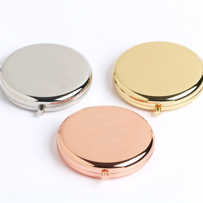 Personalized compact mirrors engraving pocket mirror Hand Pocket Folded-Side Cosmetic Make Up Mirror